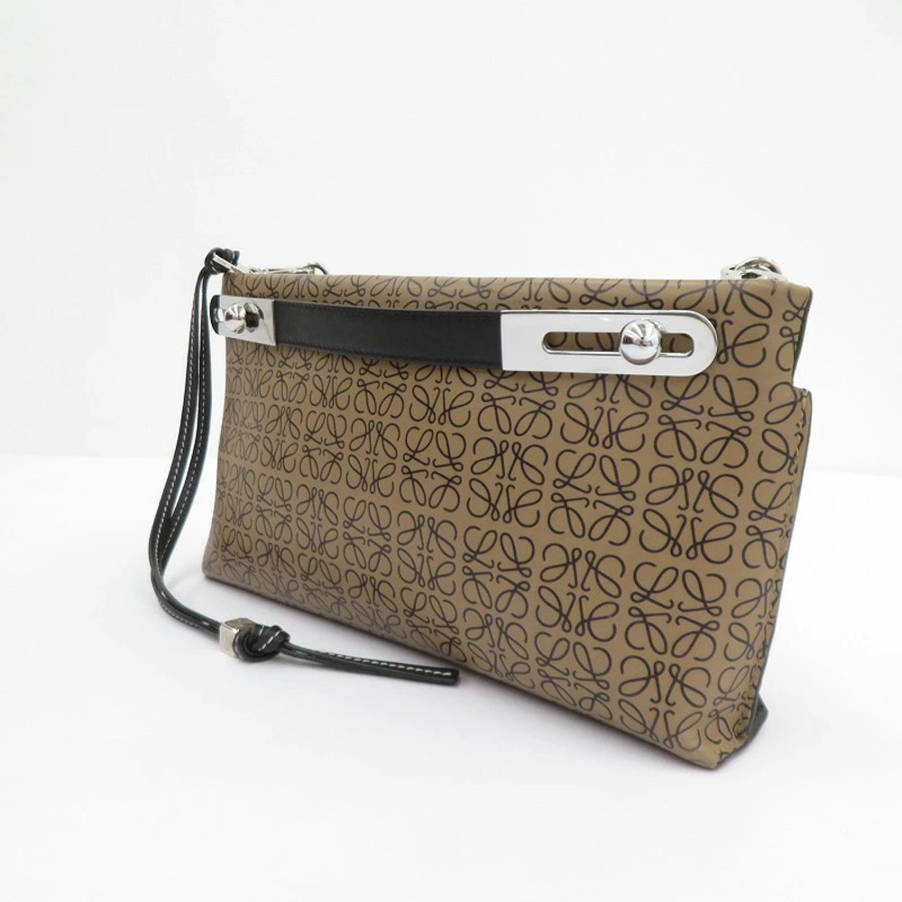 Loewe Missy Anagram Shoulder Bag Beige Cream x Black